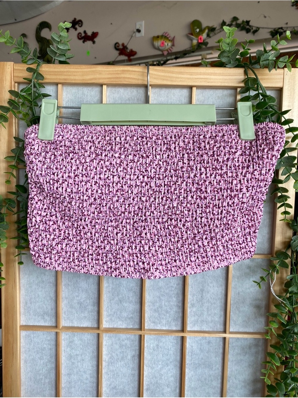 Old Navy Pink Smocked Tube Top